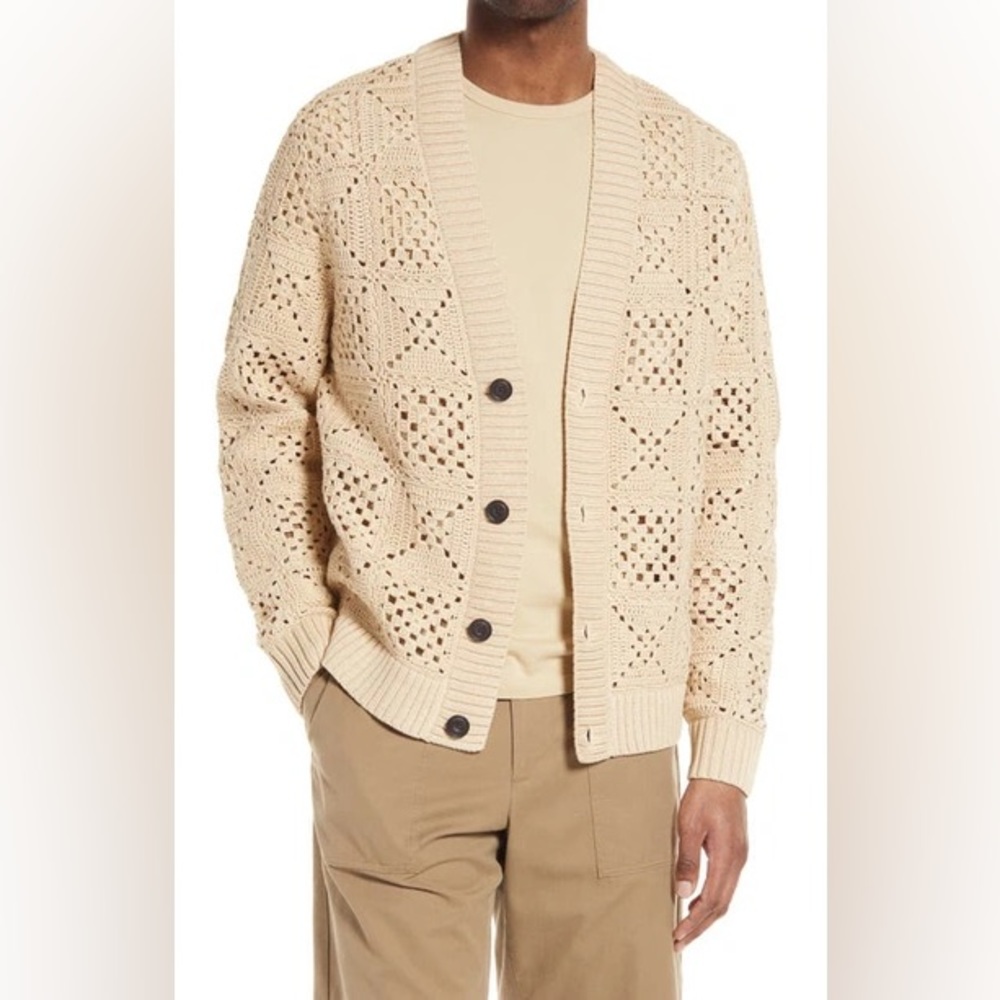 Vince crochet cardigan